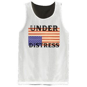 Under Distress Upside Down American Flag USA Mesh Reversible Basketball Jersey Tank