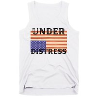 Under Distress Upside Down American Flag USA Tank Top