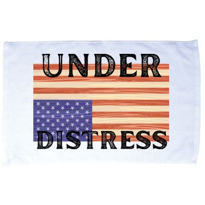Under Distress Upside Down American Flag USA Microfiber Hand Towel