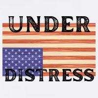 Under Distress Upside Down American Flag USA Wool Snapback Cap