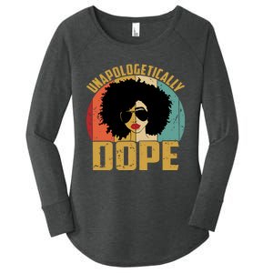 Unapologetically Dope Women's Perfect Tri Tunic Long Sleeve Shirt