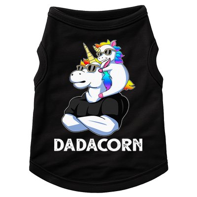 Unicorn Dad Unicorn Lovers Father's Day Dadacorn Doggie Tank