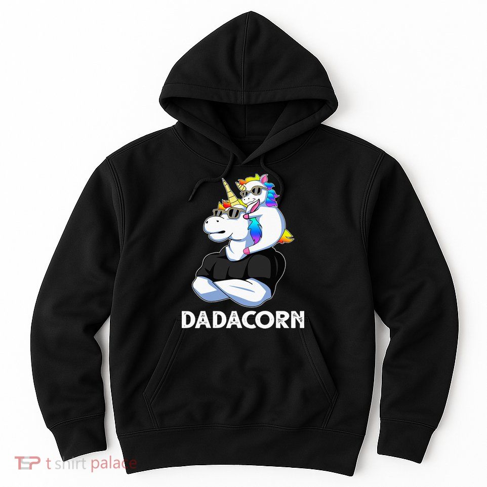 Unicorn Dad Unicorn Lovers Father's Day Dadacorn Hoodie