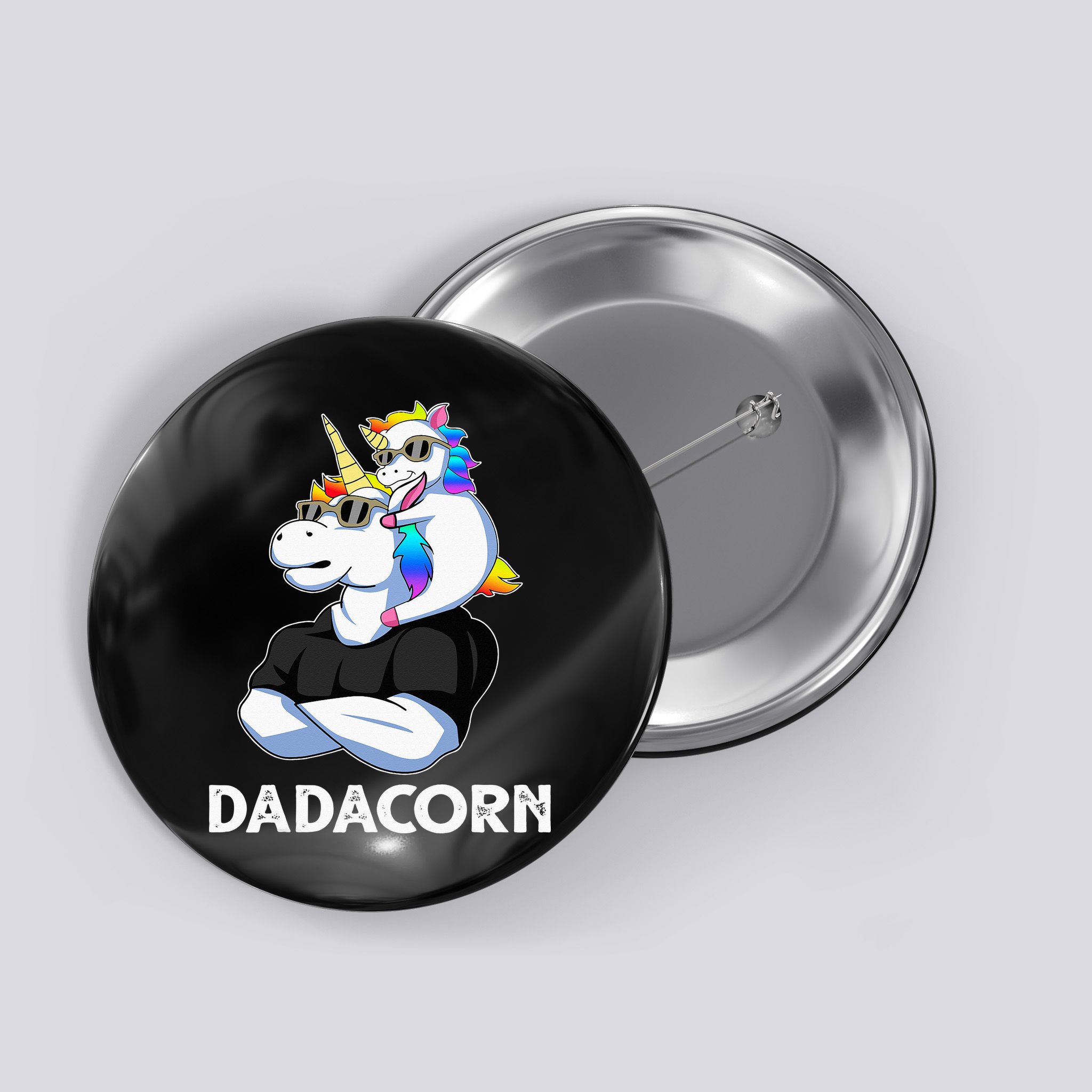 Unicorn Dad Unicorn Lovers Father's Day Dadacorn Button