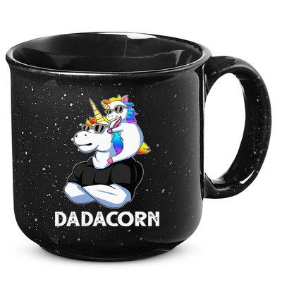 Unicorn Dad Unicorn Lovers Father's Day Dadacorn 15oz Campfire Ceramic Mug