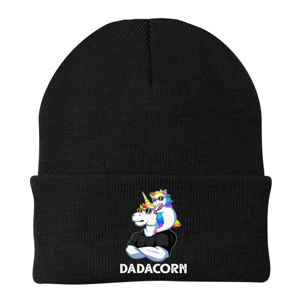 Unicorn Dad Unicorn Lovers Father's Day Dadacorn Beanie