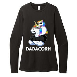 Unicorn Dad Unicorn Lovers Father's Day Dadacorn Womens CVC Long Sleeve Shirt