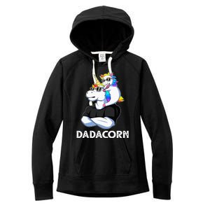 Unicorn Dad Unicorn Lovers Father's Day Dadacorn Women's Fleece Hoodie