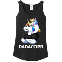 Unicorn Dad Unicorn Lovers Father's Day Dadacorn Ladies Essential Tank