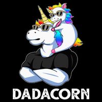 Unicorn Dad Unicorn Lovers Father's Day Dadacorn 16 in Basic Backpack