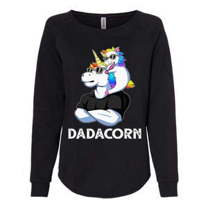 Unicorn Dad Unicorn Lovers Father's Day Dadacorn Womens California Wash Sweatshirt