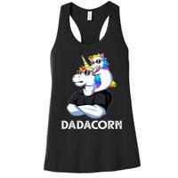 Unicorn Dad Unicorn Lovers Father's Day Dadacorn Women's Racerback Tank