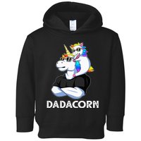 Unicorn Dad Unicorn Lovers Father's Day Dadacorn Toddler Hoodie