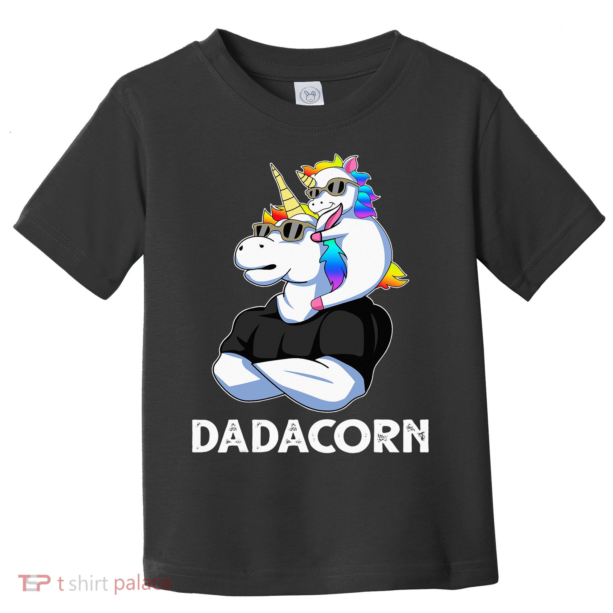 Unicorn Dad Unicorn Lovers Father's Day Dadacorn Toddler T-Shirt