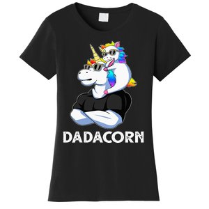 Unicorn Dad Unicorn Lovers Father's Day Dadacorn Women's T-Shirt