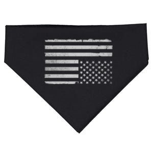 Upside Down Us Flag Distressed American Flag USA-Made Doggie Bandana