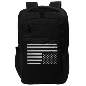 Upside Down Us Flag Distressed American Flag Impact Tech Backpack