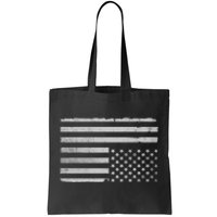 Upside Down Us Flag Distressed American Flag Tote Bag