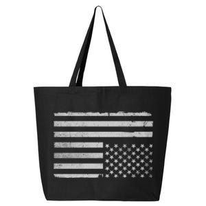 Upside Down Us Flag Distressed American Flag 25L Jumbo Tote