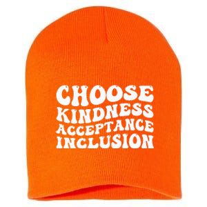 Unity Day Vibes Orange Be Kind End Bullying Short Acrylic Beanie