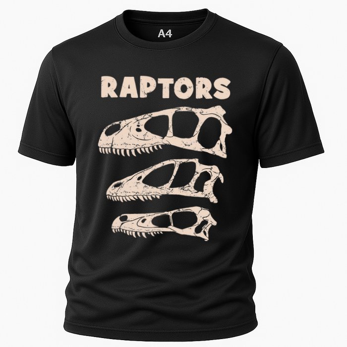Utahraptor Deinonychus Velociraptor Skull Fossil Hunter Performance Shirt