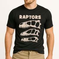 Utahraptor Deinonychus Velociraptor Skull Fossil Hunter Performance Shirt