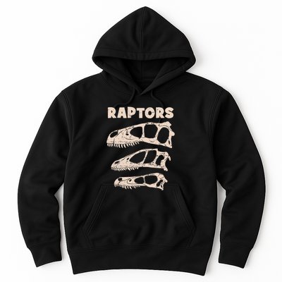 Utahraptor Deinonychus Velociraptor Skull Fossil Hunter Hoodie