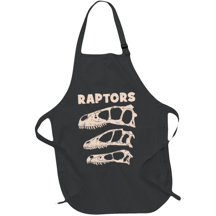 Utahraptor Deinonychus Velociraptor Skull Fossil Hunter Apron