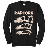 Utahraptor Deinonychus Velociraptor Skull Fossil Hunter Sweatshirt