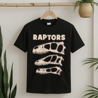 Utahraptor Deinonychus Velociraptor Skull Fossil Hunter T-Shirt