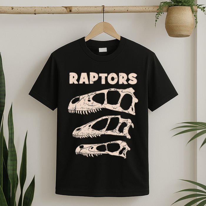 Utahraptor Deinonychus Velociraptor Skull Fossil Hunter T-Shirt