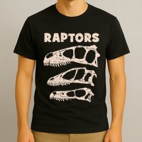 Utahraptor Deinonychus Velociraptor Skull Fossil Hunter T-Shirt