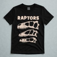 Utahraptor Deinonychus Velociraptor Skull Fossil Hunter T-Shirt