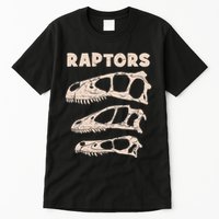 Utahraptor Deinonychus Velociraptor Skull Fossil Hunter Tall T-Shirt