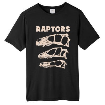 Utahraptor Deinonychus Velociraptor Skull Fossil Hunter Tall Fusion ChromaSoft Performance T-Shirt