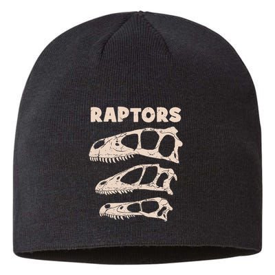 Utahraptor Deinonychus Velociraptor Skull Fossil Hunter Sustainable Beanie