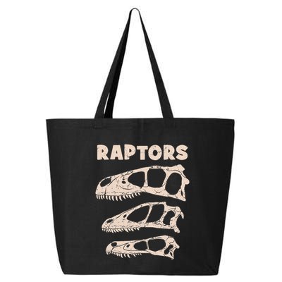 Utahraptor Deinonychus Velociraptor Skull Fossil Hunter 25L Jumbo Tote