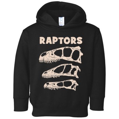 Utahraptor Deinonychus Velociraptor Skull Fossil Hunter Toddler Hoodie