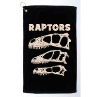 Utahraptor Deinonychus Velociraptor Skull Fossil Hunter Golf Towel