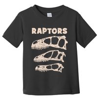 Utahraptor Deinonychus Velociraptor Skull Fossil Hunter Toddler T-Shirt