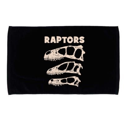Utahraptor Deinonychus Velociraptor Skull Fossil Hunter Microfiber Hand Towel