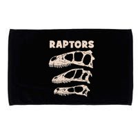Utahraptor Deinonychus Velociraptor Skull Fossil Hunter Microfiber Hand Towel
