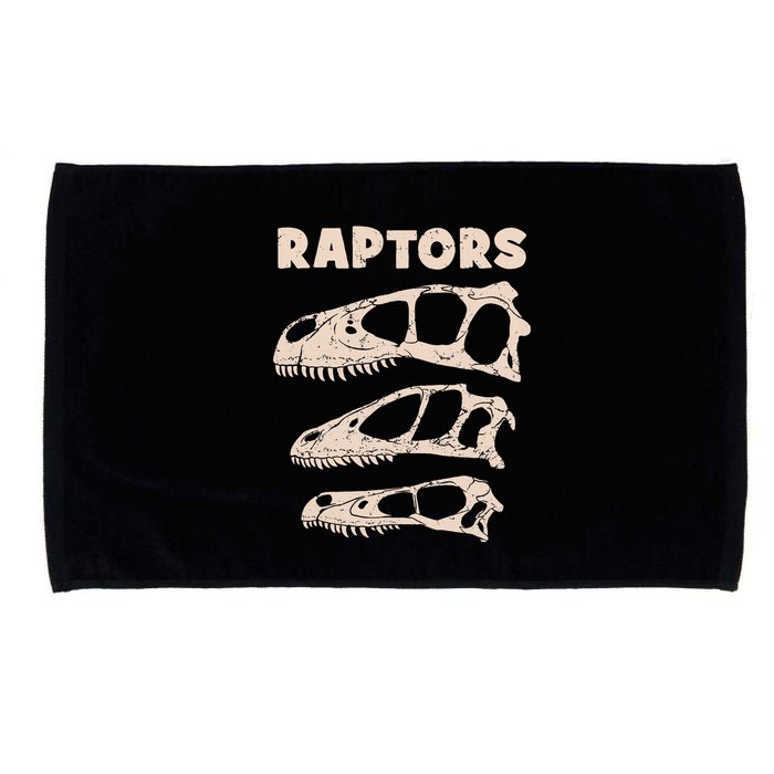 Utahraptor Deinonychus Velociraptor Skull Fossil Hunter Microfiber Hand Towel