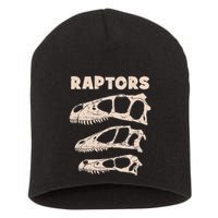 Utahraptor Deinonychus Velociraptor Skull Fossil Hunter Short Acrylic Beanie