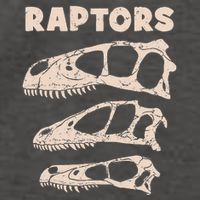 Utahraptor Deinonychus Velociraptor Skull Fossil Hunter Vector Backpack