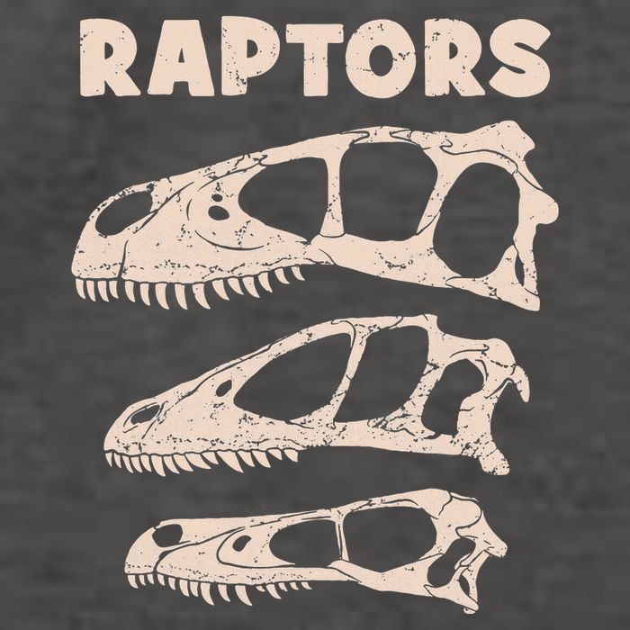 Utahraptor Deinonychus Velociraptor Skull Fossil Hunter Vector Backpack