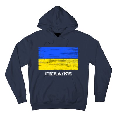 Ukraine Distressed Vintage World Flag Nationality Ukrainian Pride Hoodie