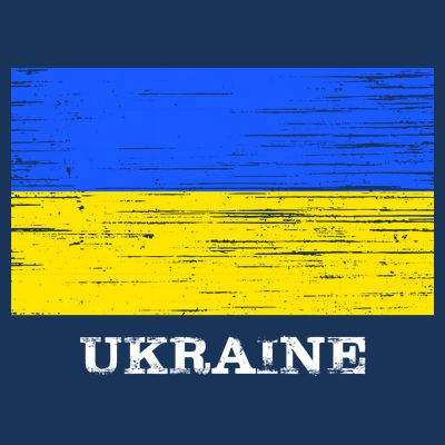 Ukraine Distressed Vintage World Flag Nationality Ukrainian Pride T-Shirt