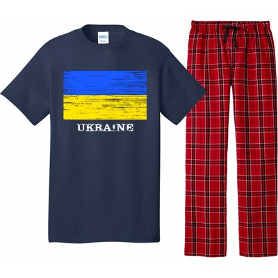 Ukraine Distressed Vintage World Flag Nationality Ukrainian Pride Pajama Set