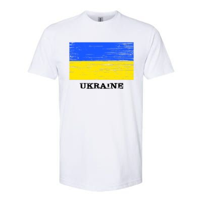 Ukraine Distressed Vintage World Flag Nationality Ukrainian Pride Softstyle® CVC T-Shirt